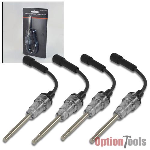 (4) ignition in-line spark tester plug diagnose checker tester spark plug new hd