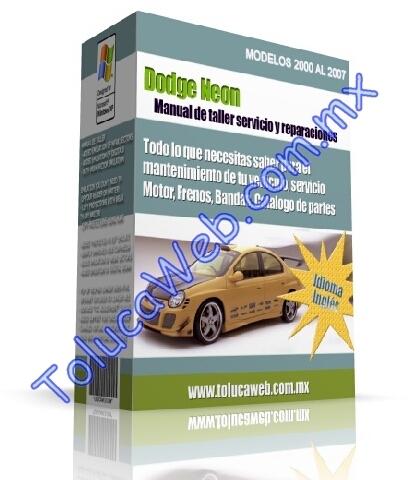 Dodge neon service repair shop manual cd dvd automotive manuals 2000-2007