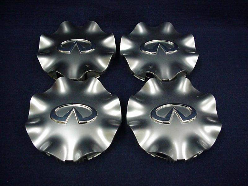 Infiniti fx series 07-08 q45 06 platinum center caps - set of 4 - fits 18" wheel