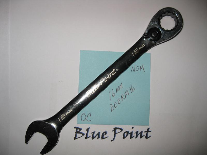 Blue point boerm 16 mm metric ratcheting box wrench nice