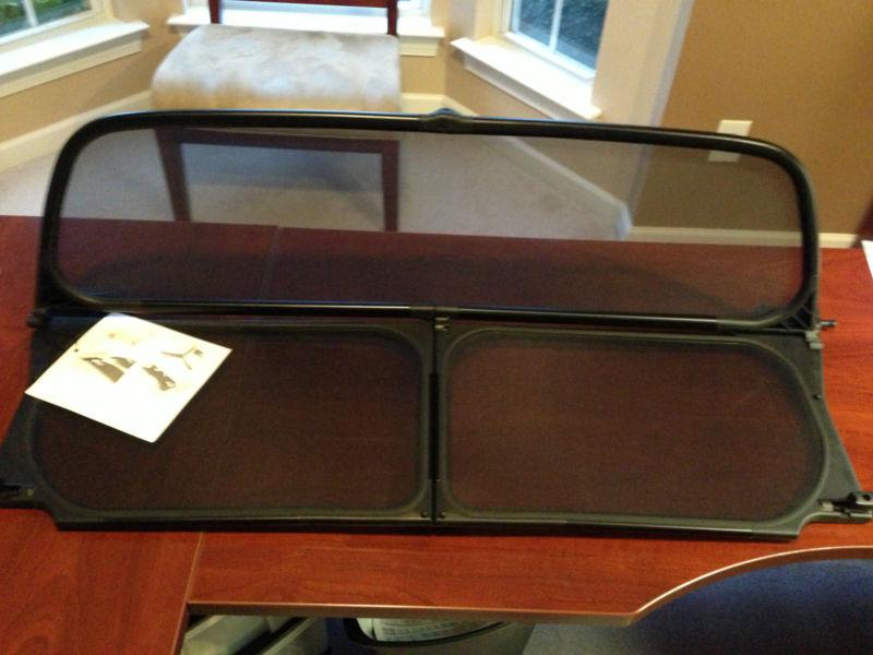Mini cooper original black wind deflector r52 convertible 2005 - 2008