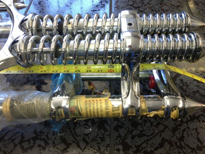 D6 AMERICAN SUSPENSION CHROME DRAGON SPRINGER FRONT END, US $1,600.00, image 8