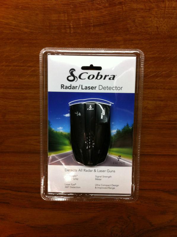 New in package cobra esd 7570 radar laser detector 9 band 360 degree protection