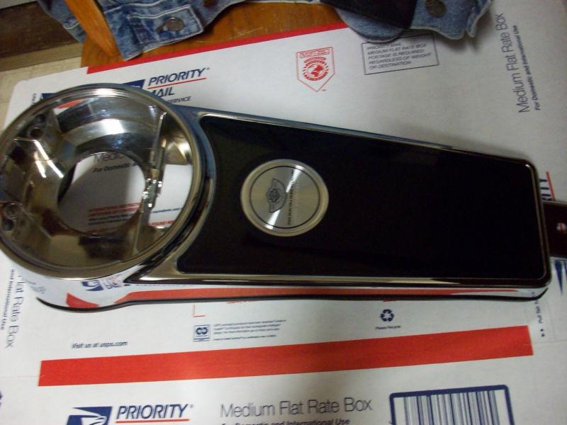 Harley electra glide fuel tank console 100th year gauge bezel console super nice