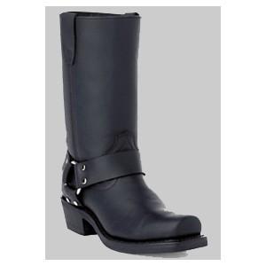 Double-h ladies 11" black harness boot