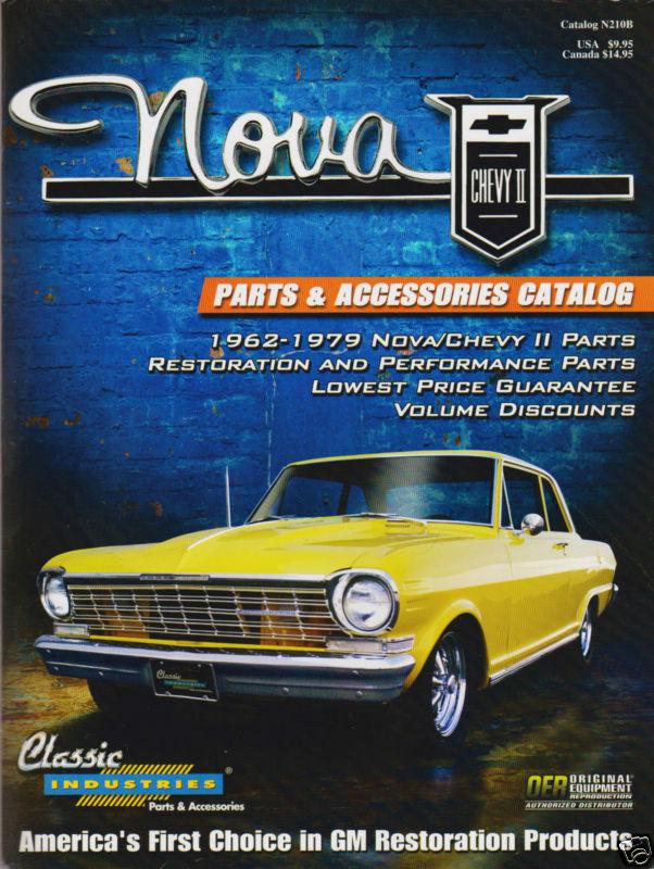 Nova 1962-1979 parts & accessories catalog~restoration & performance parts n210b