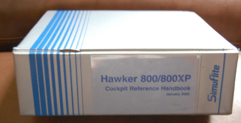 Simuflite hawker 800/800xp cockpit reference handbook/flight manual