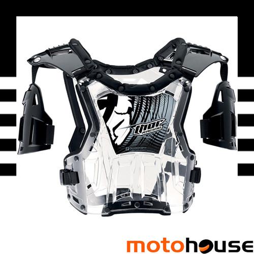 Thor 2014 quadrant youth child chest back protector roost deflector clear black 
