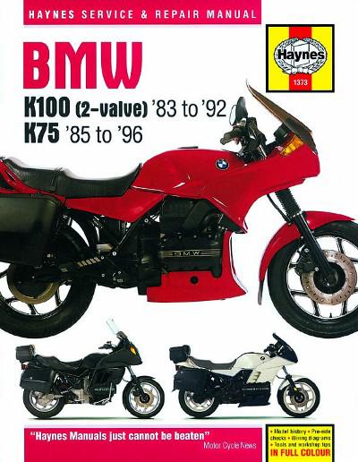 1983-1996 bmw k75 k100 k 75 100 2-valve repair manual
