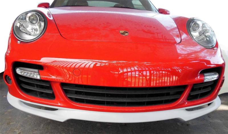 2006+ porsche 997 turbo c4s tuner sport style front chin lip spoiler (unpainted)