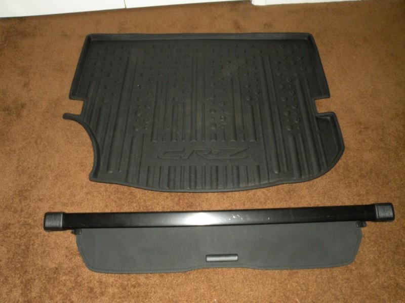 2010- 2012 honda cr-z rear trunk cargo cover and all weather cargo mat tray crz