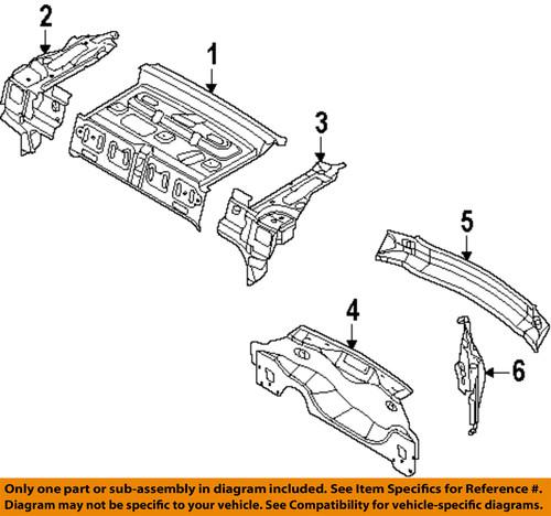 Ford oem ae8z5440338a rear body-reinforcement panel