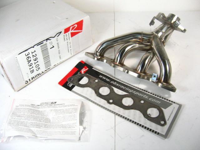 Obx racing sports 4-2-1 ss exhaust manifold header 03-06 toyota scion xa xb 1.5l