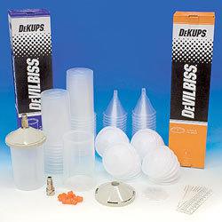 Devilbiss dekups disposable paint gun cups start up kit