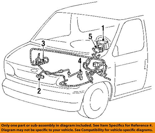 Ford oem f8uz14a664da air bag-clockspring