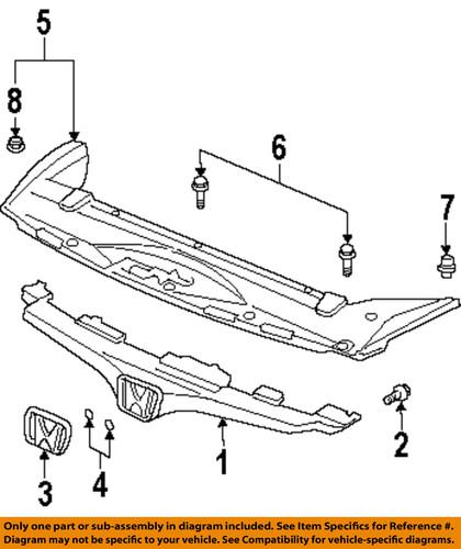 Honda oem 71121sdna00 grille