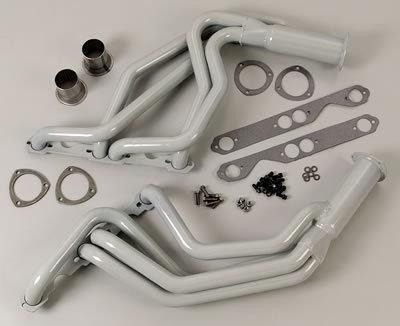 Flowtech afterburner headers full-length silver ceramic coated 1 5/8" primaries