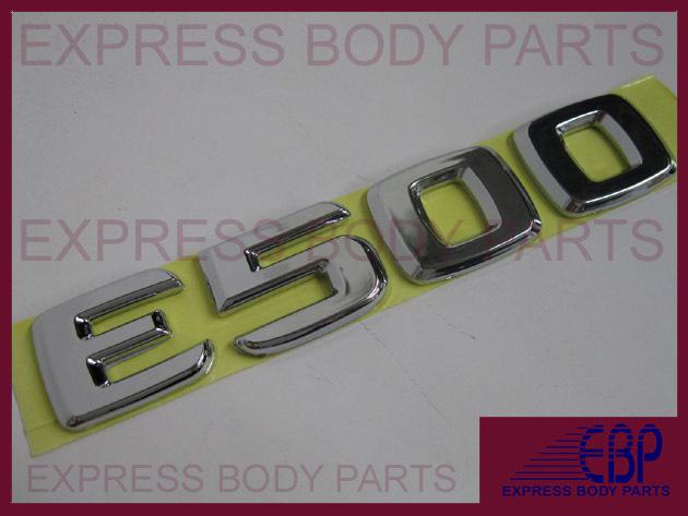 Mercedes benz e500 e chrome trunk logo lettering badge emblem rear back lid 