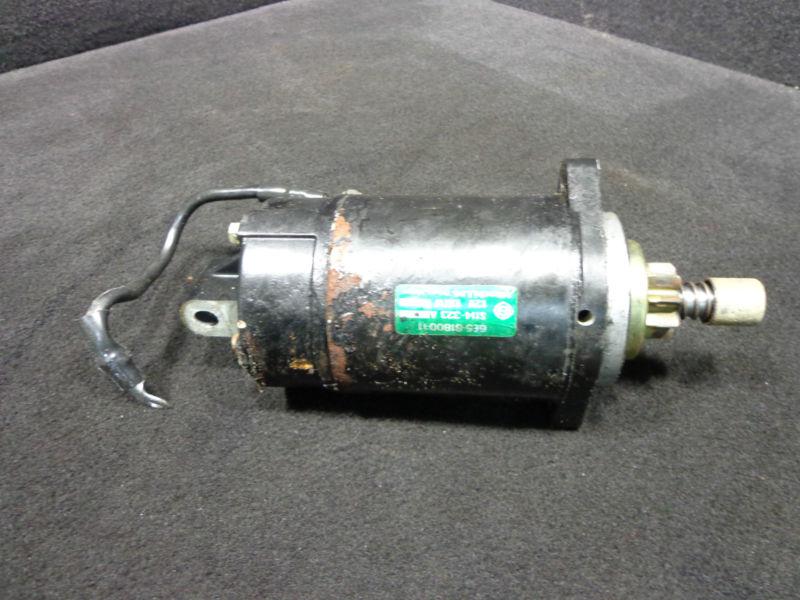 Starter motor yamaha #6e5-81800-12-00 1984-2002 v6/40-220hp outboard 6-cyl.~678~