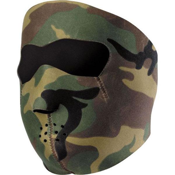 Woodland camo zan headgear woodland camo neoprene full face mask