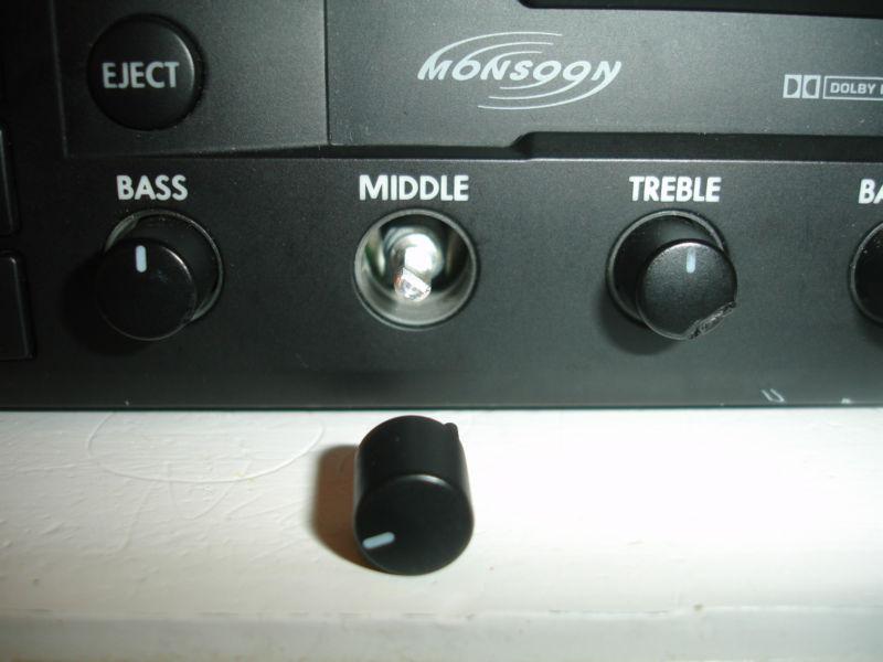 Vw monsoon jetta golf passat gti radio knob (1) 2001 2002 2003 2004 2005 oem guc