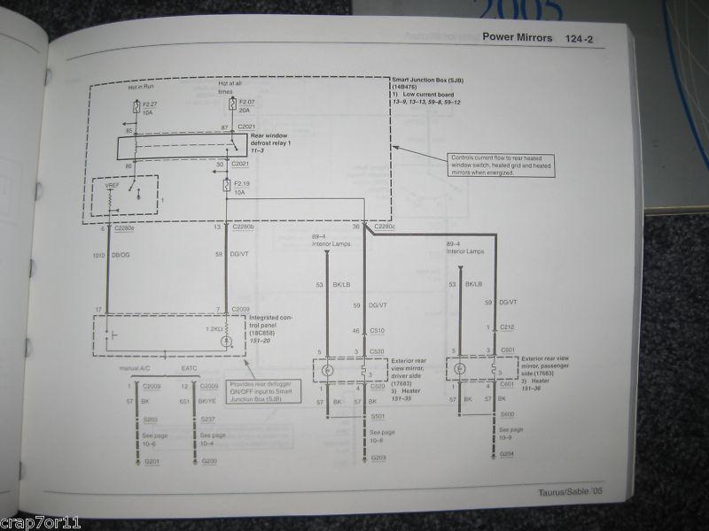 Purchase 2005 FORD TAURUS MERCURY SABLE WIRING DIAGRAMS REPAIR SERVICE