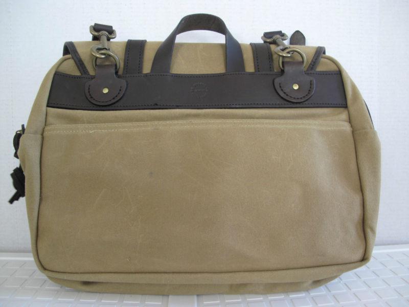 NEW FILSON HUMMER DRIVING ACADEMY MESSENGER BAG CANVAS LEATHER GIFT, US $199.99, image 2
