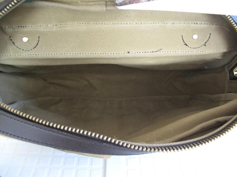 NEW FILSON HUMMER DRIVING ACADEMY MESSENGER BAG CANVAS LEATHER GIFT, US $199.99, image 5