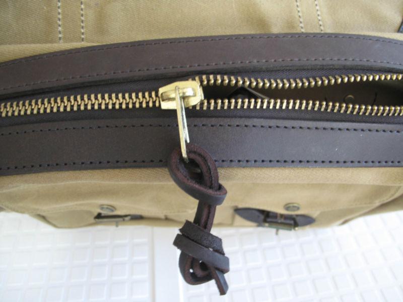 NEW FILSON HUMMER DRIVING ACADEMY MESSENGER BAG CANVAS LEATHER GIFT, US $199.99, image 7