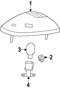 Ram l00194na genuine oem factory original roof lamp bulb