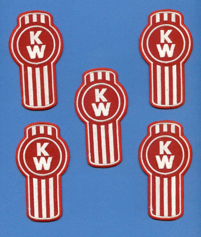 5 lot kenworth big rig 18 wheeler iron on jacket hoodie trucker hat patches