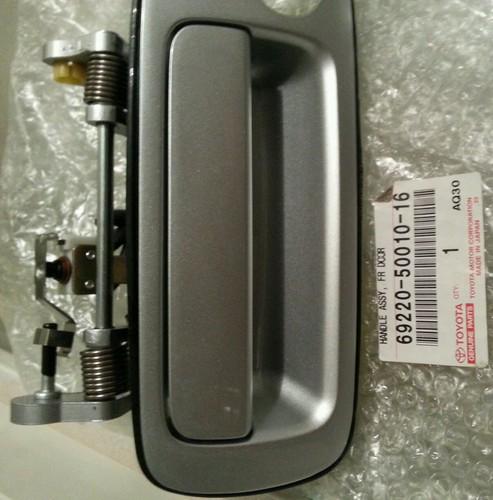 90-94 lexus ls400 driver side left front lf exterior outer door handle blue oem