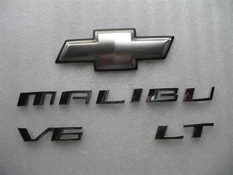 2006 CHEVROLET MALIBU LT V6 REAR TRUNK CHROME EMBLEM LOGO DECAL USED 05 06 07 08, US $45.00, image 1