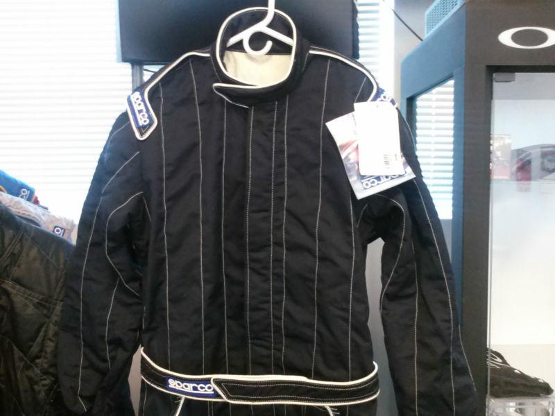 Sparco Racing Suit - Sprint 6 Black with White piping and stitching Size 60, US $549.99, image 2