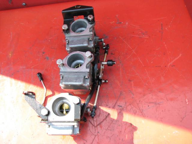 Mercury 3 cylinder outboard motor carburetors 40 50 hp 1998 1999 2000 2001 02 03