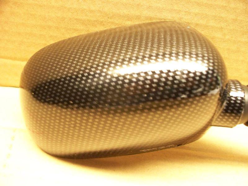 Purchase 05 06 KAWASAKI ZX6R ZX6 NINJA RIGHT CARBON LOOK MIRROR in New