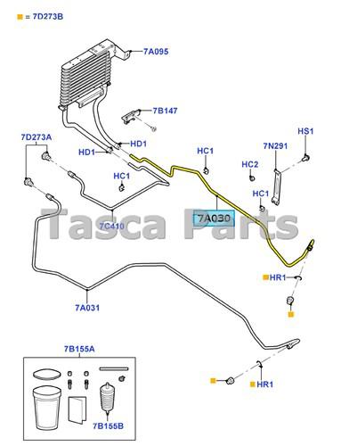 New oem automatic transmission oil cooler tube 2006-2011 ford ranger 4.0l v6