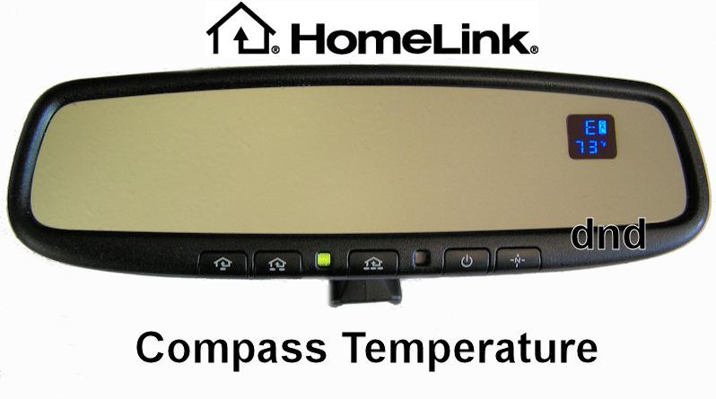 New gentex homelink, temperature, compass, auto dim, complete mirror kit 