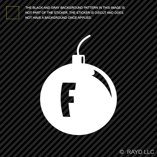 (2x) f bombs sticker die cut decal self adhesive vinyl jdm euro bomb