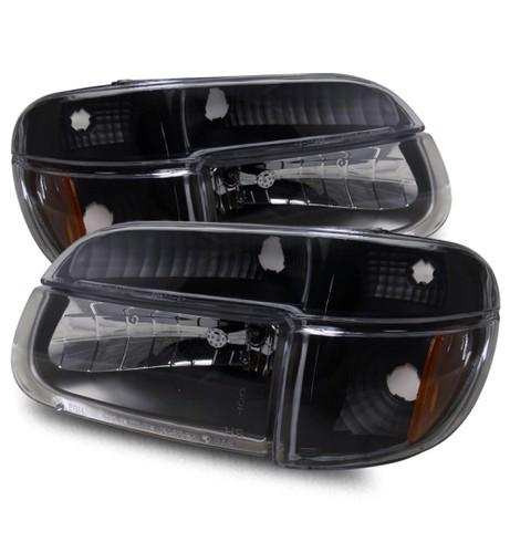 95-01 ford explorer/97 mercury mountaineer crystal headlights/corner light black