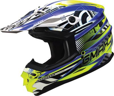 Gmax gm76x xenotron helmet white/blue/hi-viz 2x g3767218