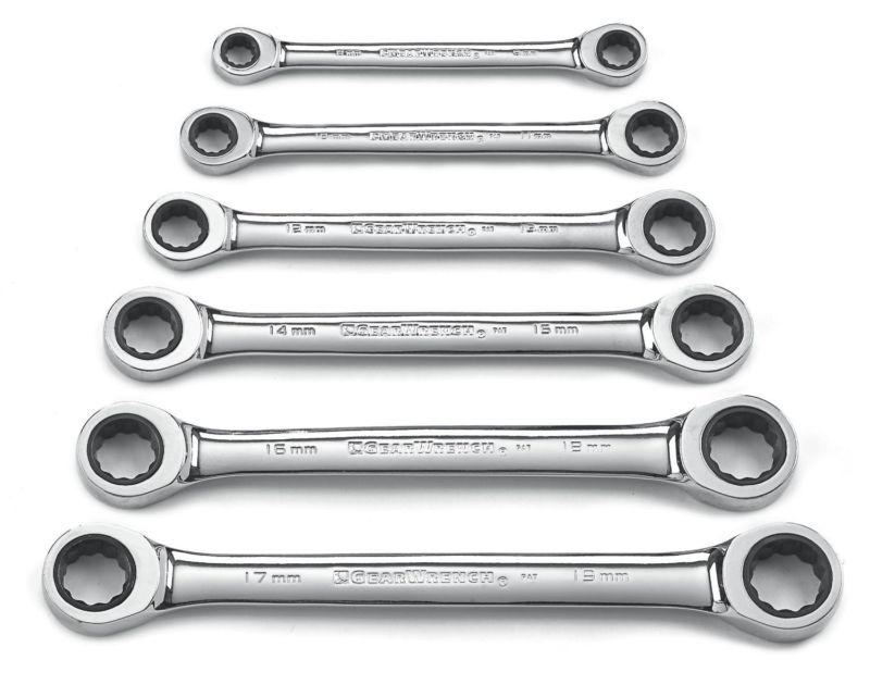 ★new★ gearwrench 9260 6 piece metric double box ratcheting wrench set