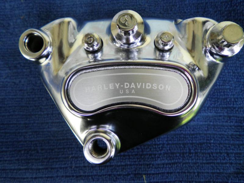 Harley davidson chrome front brake caliper softail-dyna-sportster