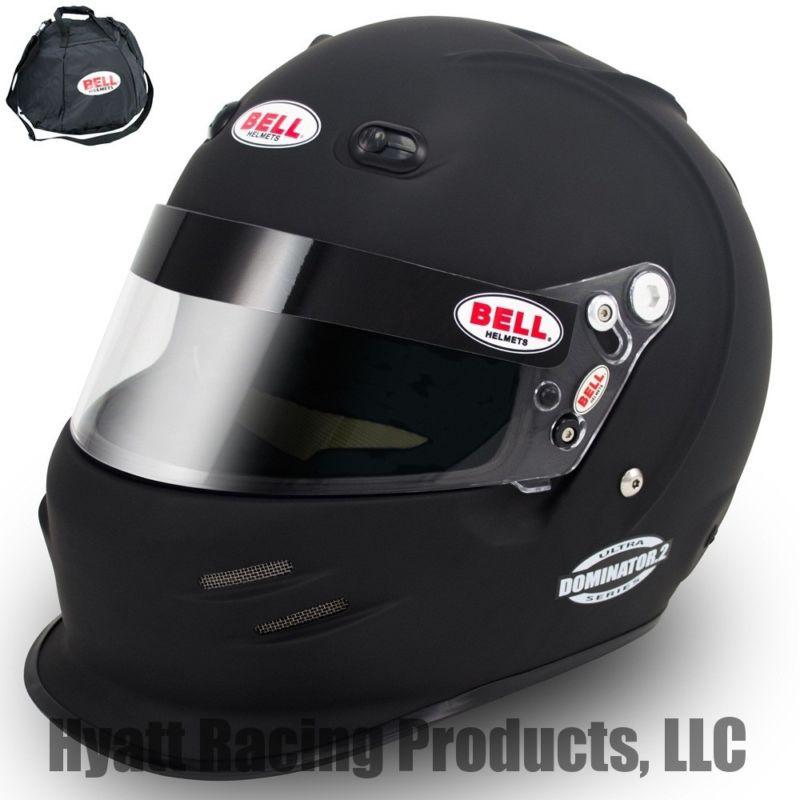 Bell dominator.2 racing helmet sa2010 & fia8858 - all sizes & colors (free bag)