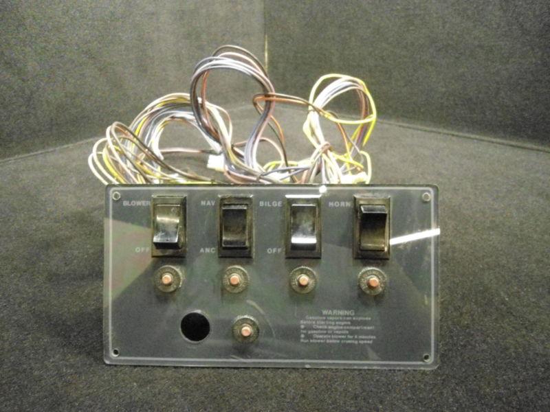 Nav/anc, bilge, blower, & horn switch fishing boat panel dash instrument control