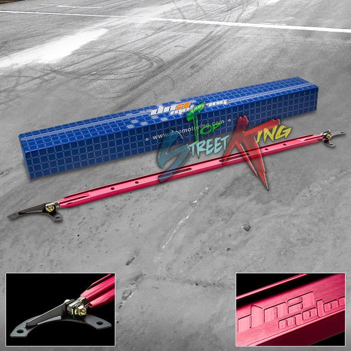 Aluminum 1-pc front upper strut tower bar/arm 06-10 mit eclipse/spyder 4g red