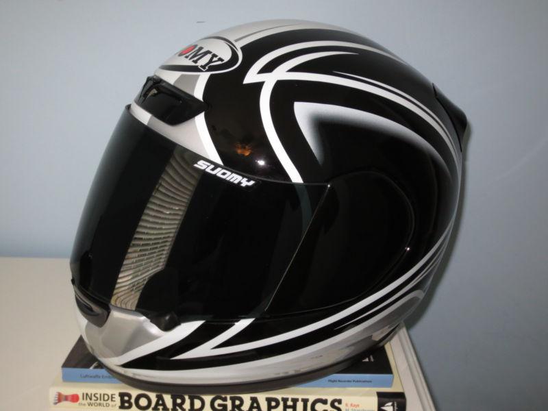 Suomy apex 60s motorcycle helmet large w/ dark shield  bell arai shoei icon agv