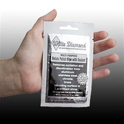 White diamond motorcycle wheel polish w/sealant gl1800 auto chrome any metal 