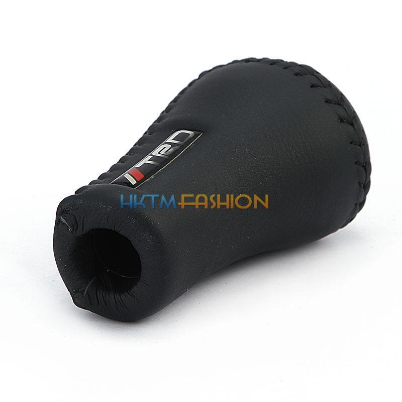 Buy MANUAL SHIFT KNOB SHIFTER GEAR LEVER SELECTOR BLACK LEATHER 5 SPEED