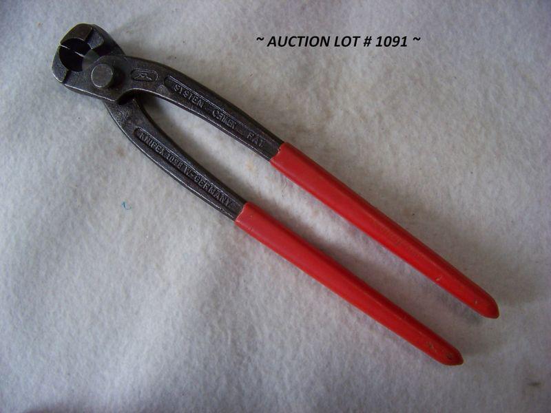 Knipex oetiker # 1098  w. germany   cutting  nippers  lot # 1091